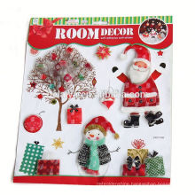 High Quality Wholesale Christmas Ornament Decor Winter Waterproof Christmas Wall Sticker Santa Claus Christmas Window Sticker